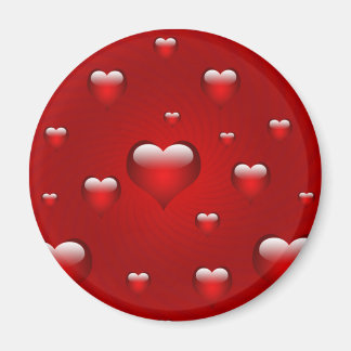 Aimant Thème d'amour des coeurs