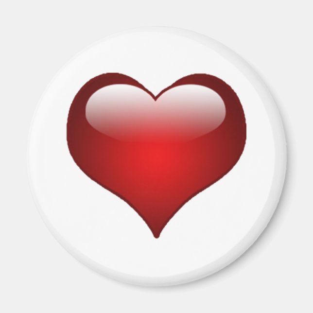 Aimant Thème d'amour des coeurs (Devant)