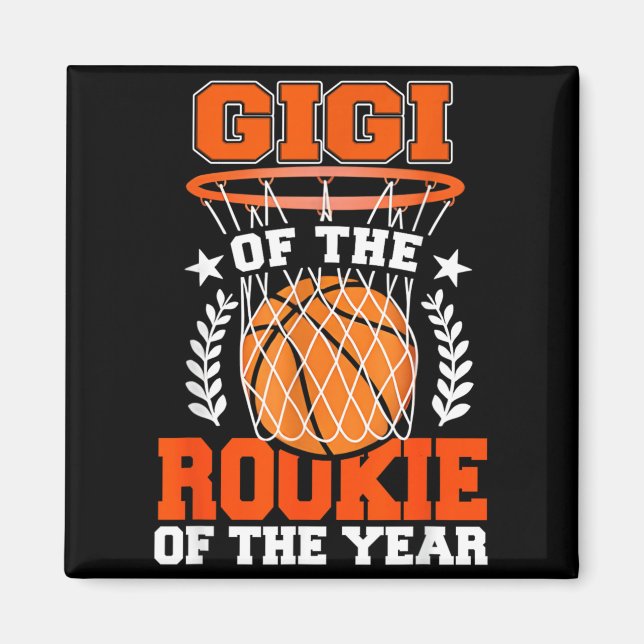 Aimant Thème d'anniversaire de Gigi de Rookie 1ère base-b (Devant)