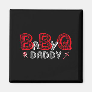 Aimant Thème de douche bébé barbecue papa douche bébé thè