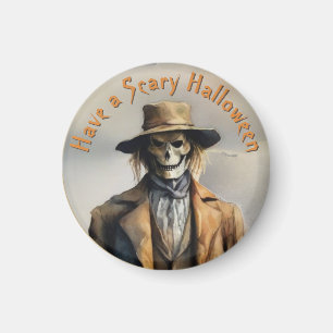 Aimant Thème d'Halloween - Écart de paille souriante effr