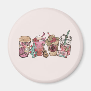 Aimant Thème du Café Lover Western Cowboy