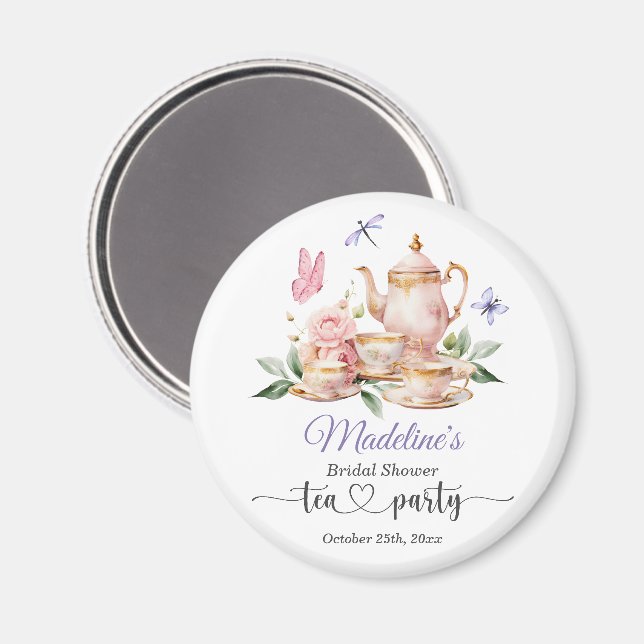 Aimant Thème élégant de papillons pour la douche de la ma (Recto/Verso)