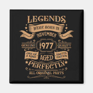 Aimant Thème personnalisé vintage d'anniversaire whiskey