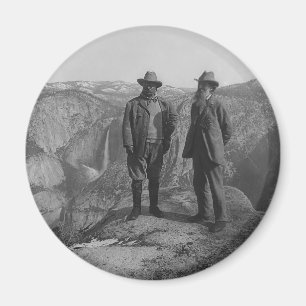 Aimant Theodore Roosevelt et John Muir sur Glacier Point