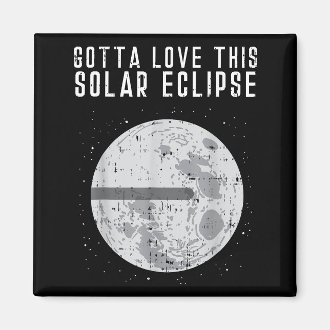 Aimant Théorie du Complot de la Terre Plate Éclipse Solai (Devant)
