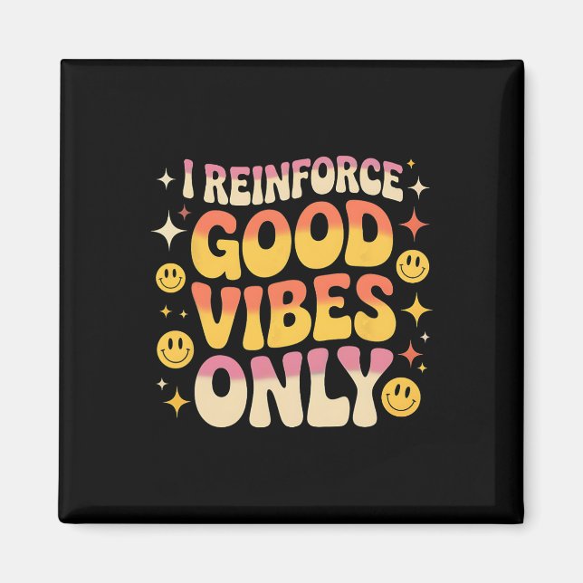 Aimant Thérapeutes Aby drôles bonnes vibrations analystes (Devant)
