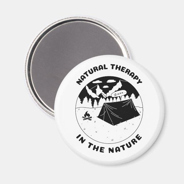 Aimant Thérapie naturelle dans la nature  (Recto/Verso)