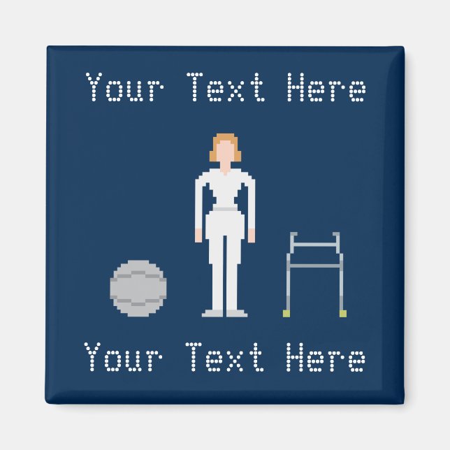 Aimant Thérapie physique féminine personnalisée (Devant)