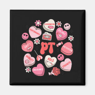 Aimant Thérapie physique Groovy Saint-Valentin Cœur Bonbo