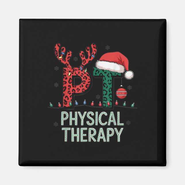 Aimant Thérapie physique Noël Thérapeute de papi de Noël (Devant)