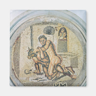 Aimant Theseus luttant avec le Minotaur