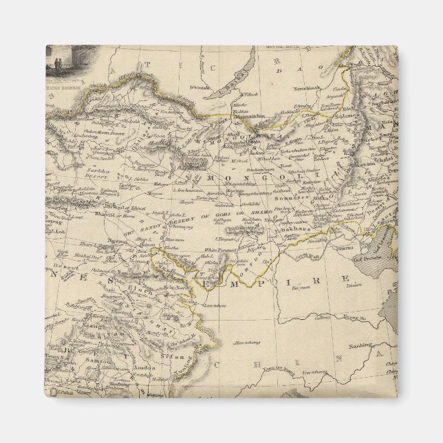 Aimant Thibet, Mongolie et Mandchouria (Devant)