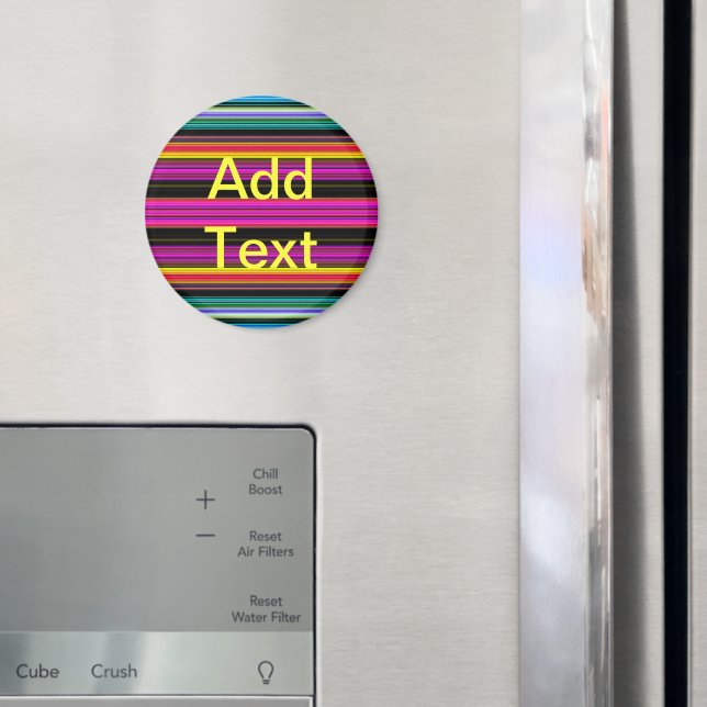 Aimant Thin Colorful Stripes - 2 (In situ (réfrigérateur))