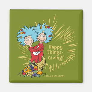 Aimant Thing One Thing Two Joyeux Things-Giving!