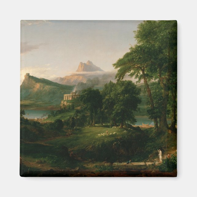Aimant Thomas Cole Le cours de l'Empire L'Arcadie (Devant)