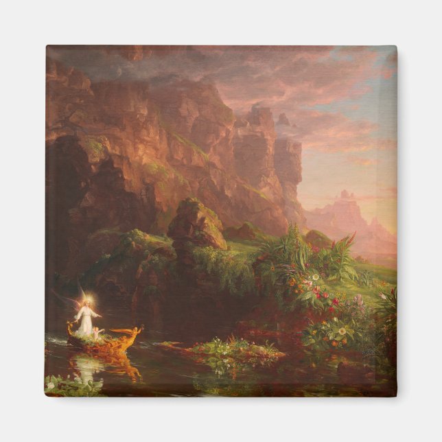 Aimant Thomas Cole Le voyage de la vie Enfance 1842 (Devant)