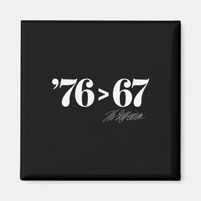 Aimant Thomas Jefferson 76 > 67 Auto-évident Minimal M (Devant)