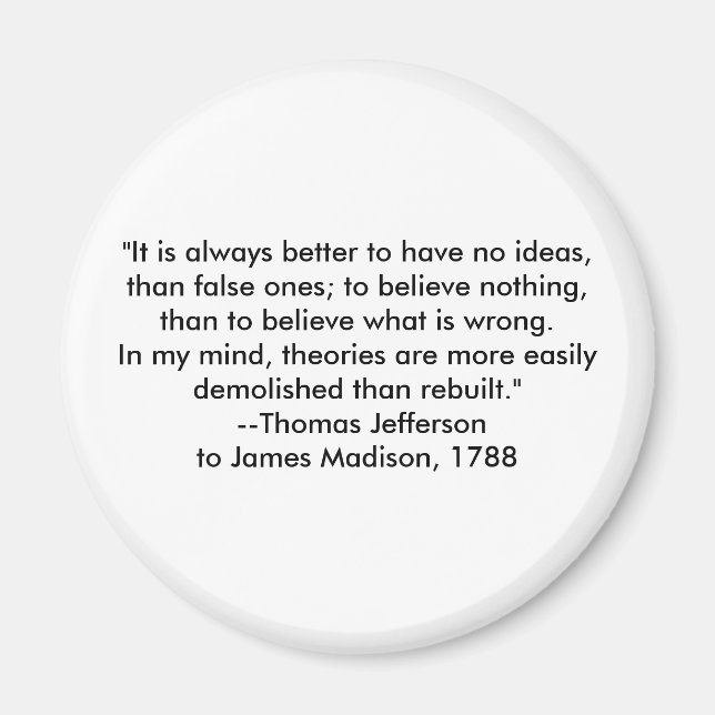 Aimant Thomas Jefferson - C'est toujours mieux (Devant)