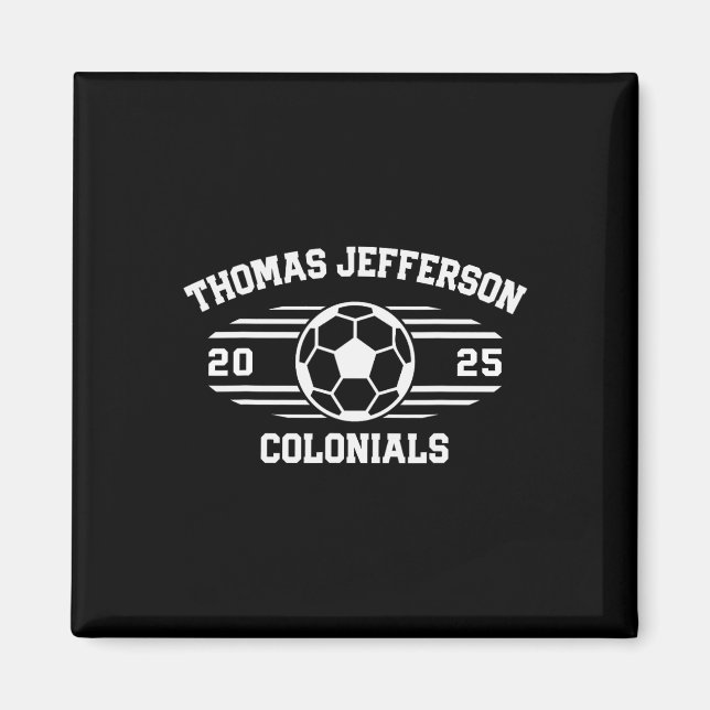 Aimant Thomas Jefferson Colonials Soccer Ll 2025  (Devant)