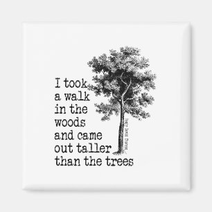 Aimant Thoreau Arbres Citation Nature - Marche Dans Les B