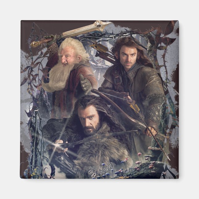 Aimant Thorin, Kili et Balin Graphique (Devant)