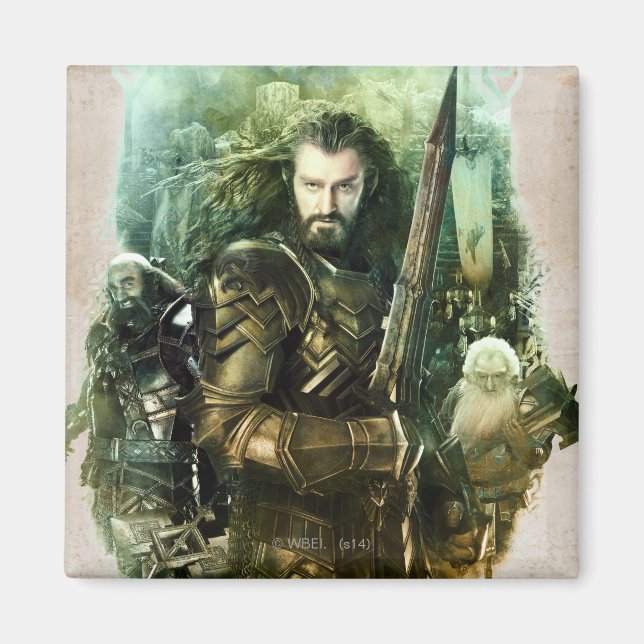 Aimant THORIN OAKENSHIELD™, Dwalin & Balin Graphic (Devant)