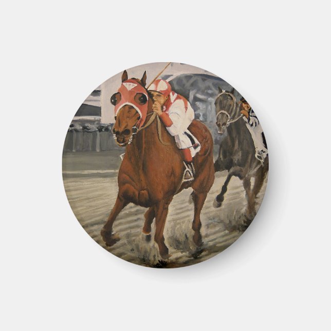 Aimant Thoroughbred Race Horse Wins Classic (Devant)