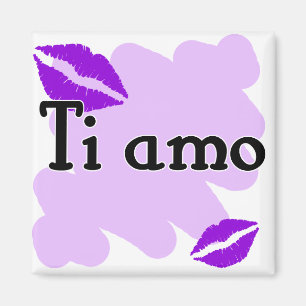 Aimant Ti amo - Italien Je vous aime