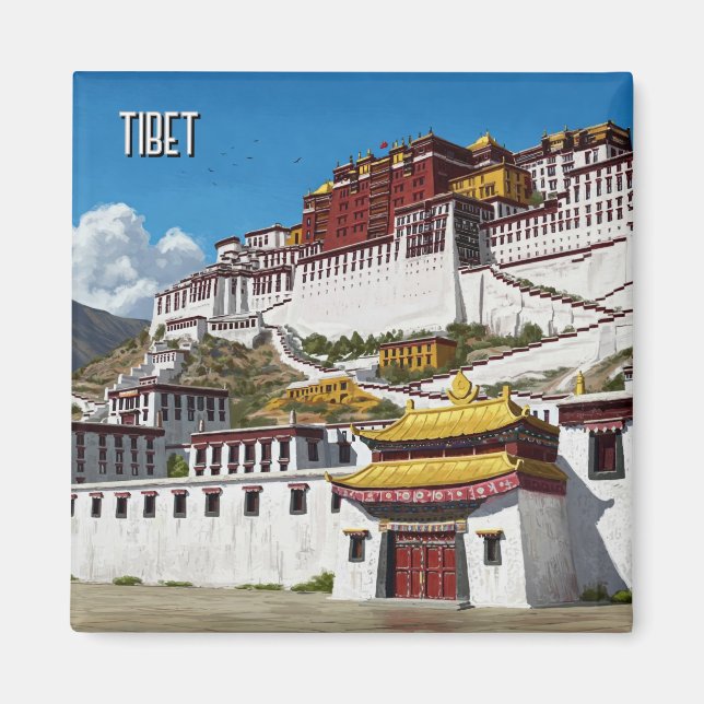 Aimant Tibet Lhassa Potola Palace Voyage (Devant)