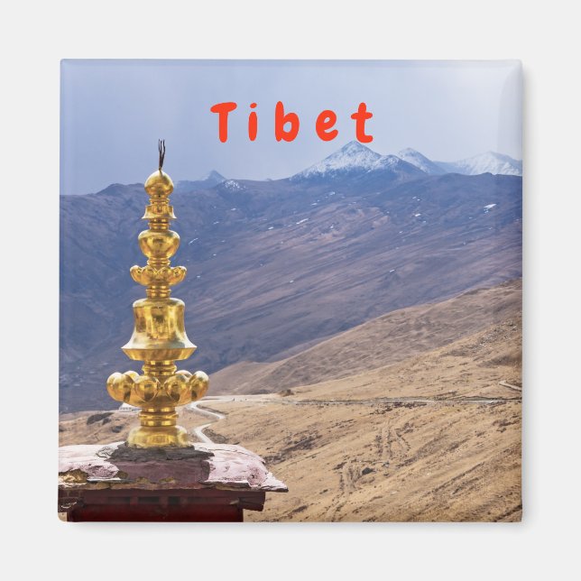 Aimant Tibet - Monastère bouddhique de Ganden (Devant)