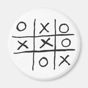 Aimant Tic-Tac-Toe Noughts et croix