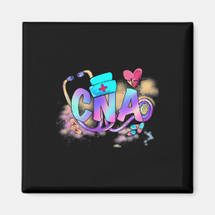 Aimant Tie Dye Cna Cute Nurse Day Cna Rn Nurse Week Cadea