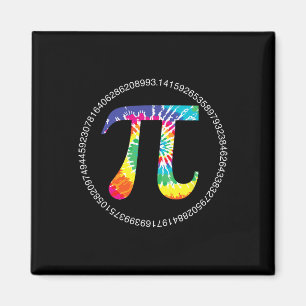 Aimant Tie Dye Pi Jour T Chemise Physique Math Moteur ens