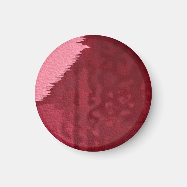 Aimant Tige rose sur l'aimant rouge (Devant)