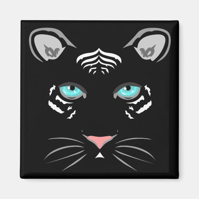 Aimant Tigre blanc (Devant)