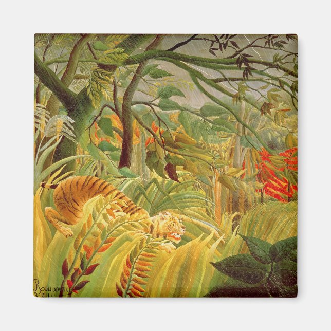 Aimant Tigre dans une tempête tropicale 1891 (Devant)