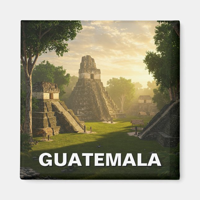 Aimant Tikal Guatemala Travel (Devant)