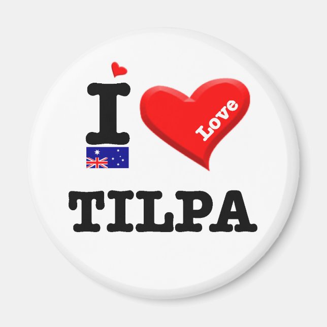 Aimant TILPA - I Love (Devant)