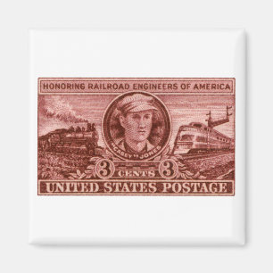 Aimant Timbre 1950 de Casey Jones