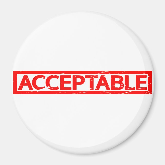 Aimant Timbre acceptable (Devant)