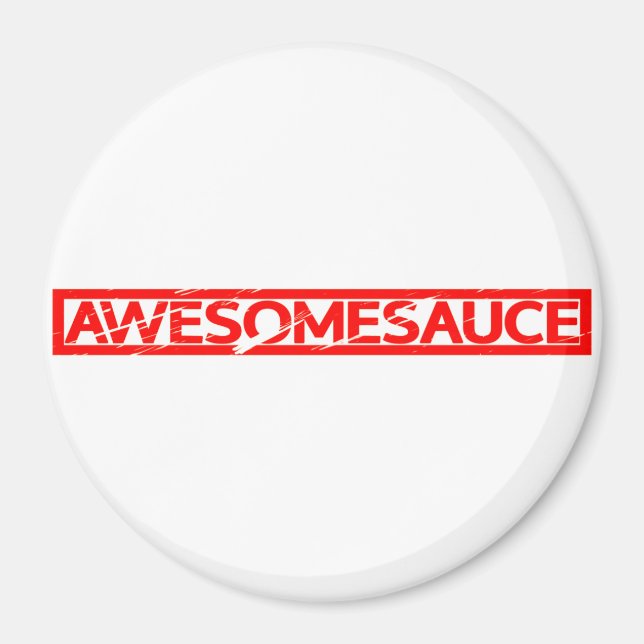 Aimant Timbre Awesomesauce (Devant)