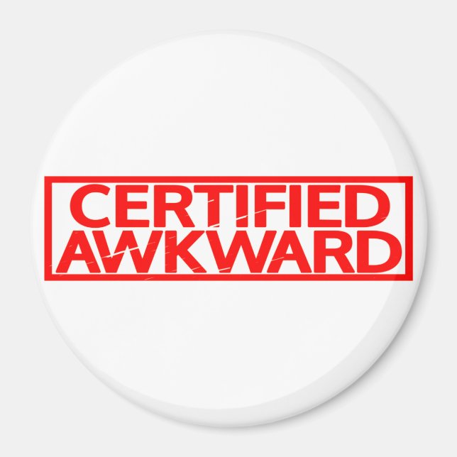 Aimant Timbre Awkward Certifié (Devant)