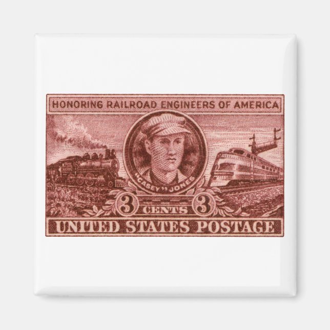 Aimant Timbre Casey Jones 1950 (Devant)