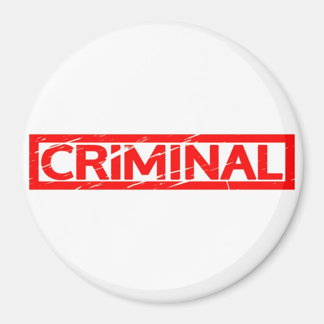 Aimant Timbre criminel (Devant)