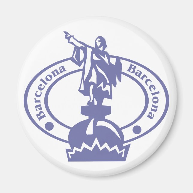 Aimant Timbre de Barcelone (Devant)