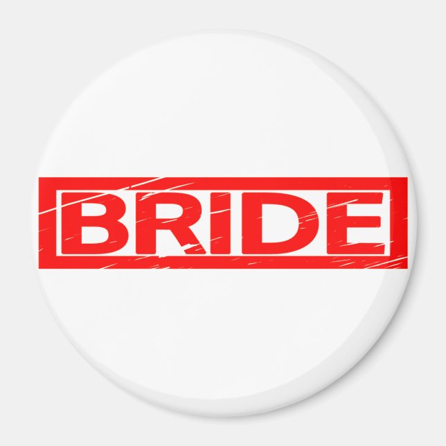 Aimant Timbre de la mariée (Devant)