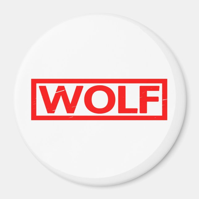 Aimant Timbre de loup (Devant)