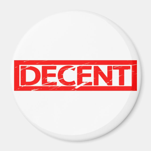 Aimant Timbre décent (Devant)