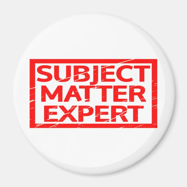 Aimant Timbre expert du sujet (Devant)